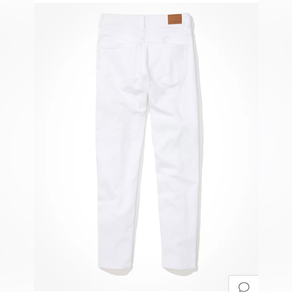 American Eagle Outfitters White Stretch Mom Jeans - Picture 3 of 6